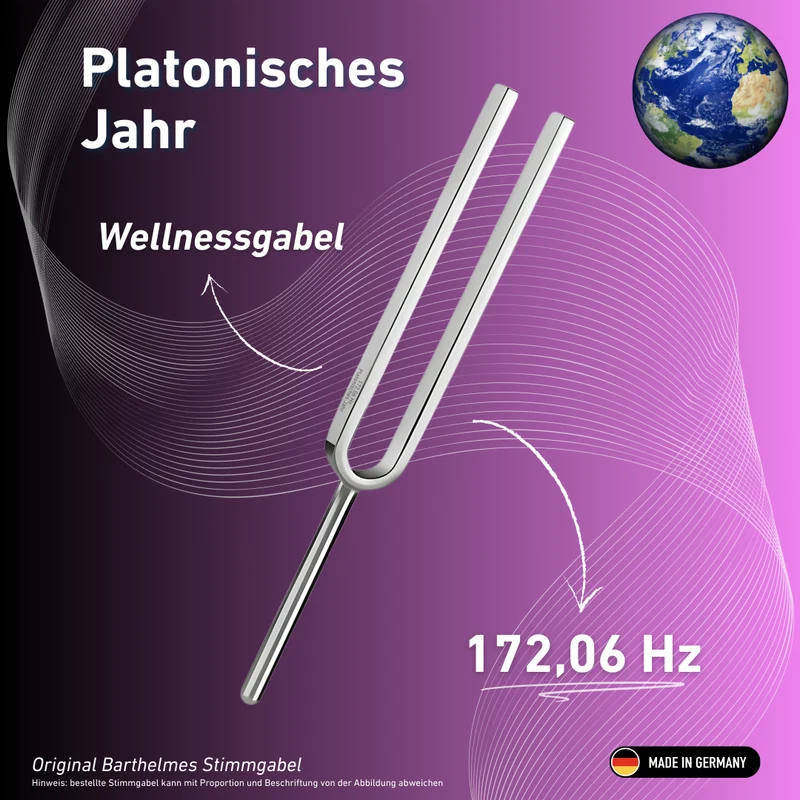 Stimmgabel Platonisches Jahr Wellness 172,06 Hz | Art.-Nr. 220036