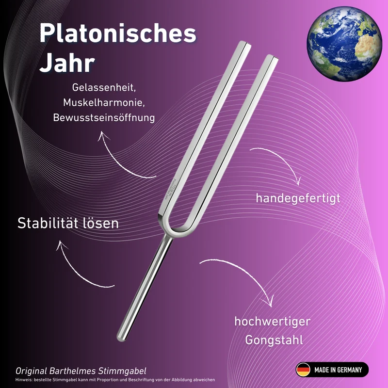 Stimmgabel Platonisches Jahr Wellness 172,06 Hz | Art.-Nr. 220036