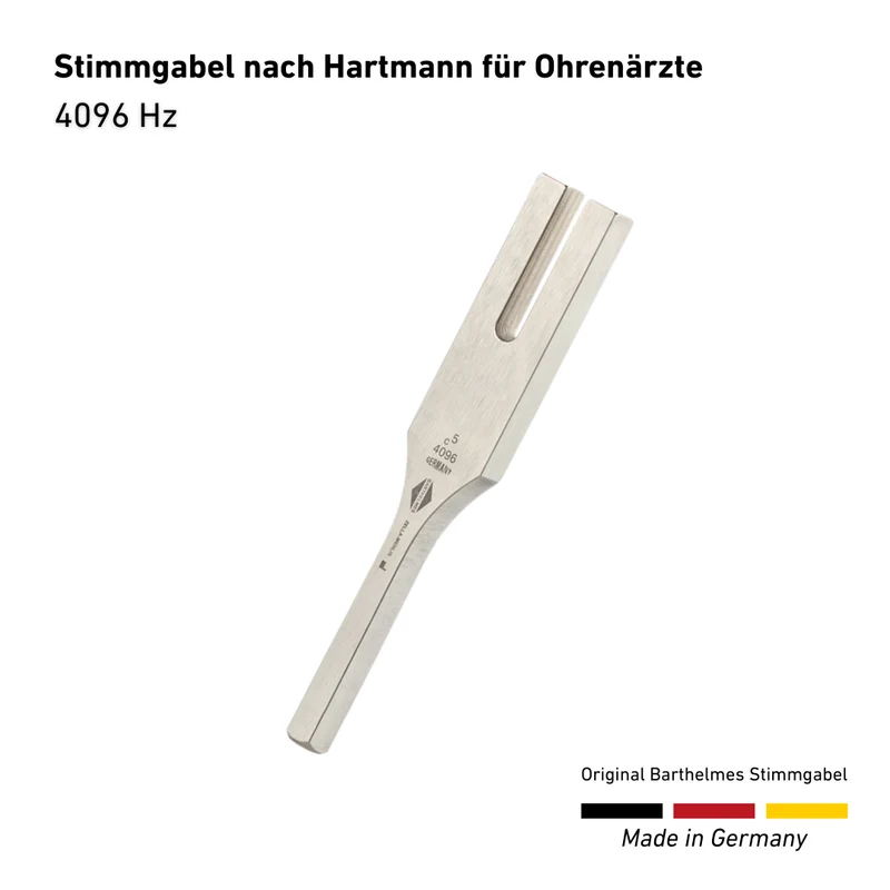 4096 HZ Stimmgabel nach Hartmann für Ohrenärzte | Art.-Nr. 110023