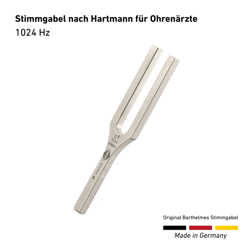 1024 HZ Stimmgabel nach Hartmann für Ohrenärzte | Art.-Nr. 110021