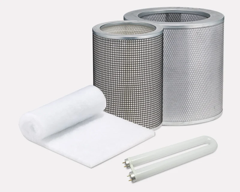 BUNDLE: Prefilter + 18 lbs Carbon Filter + Super HEPA Filter+ UV Germicidal Lamp