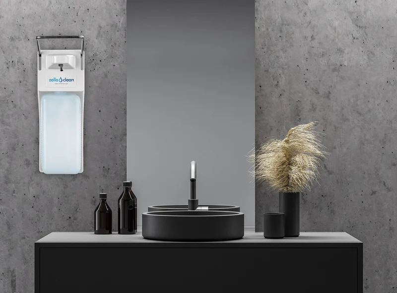 manueller Desinfektionsspender 1000 ml mit Pumphebel für Flüssigseife, Desinfektionsmittel oder Handlotion