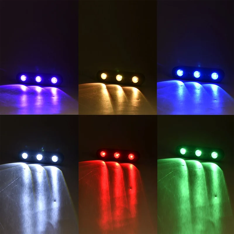 Solarbetriebene LED-Wandleuchte mit Farbwechsel, 10 Lichtmodi, 23x4,7x3,6cm