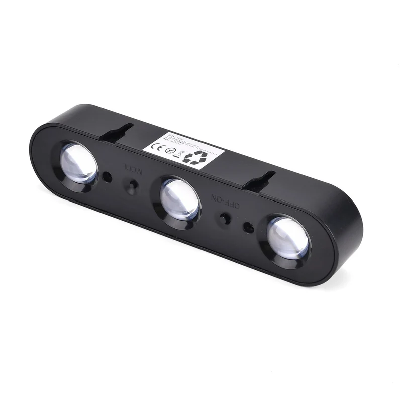 Solarbetriebene LED-Wandleuchte mit Farbwechsel, 10 Lichtmodi, 23x4,7x3,6cm