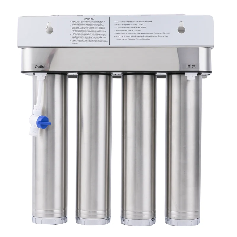 5-stufiger Wasserreiniger mit PP-, CTO-, Harz-, GAC-, UF- und PP-Baumwoll-Filtern