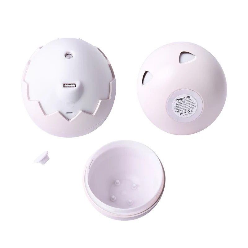 Eierschale Design Luftbefeuchter mit Nachtlicht und dual Spray Modus, Elfenbein