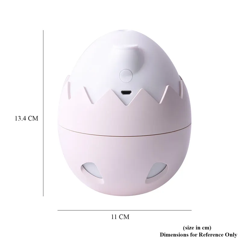 Eierschale Design Luftbefeuchter mit Nachtlicht und dual Spray Modus, Elfenbein