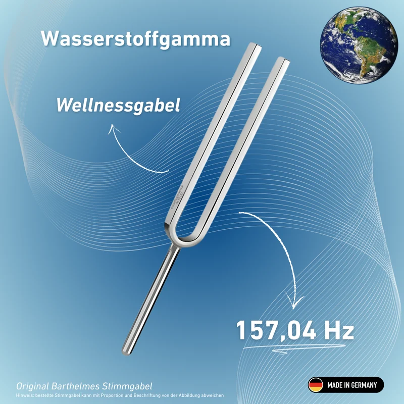 Stimmgabel Wasserstoffgamma Wellness 157,04 Hz | Art.-Nr. 220028