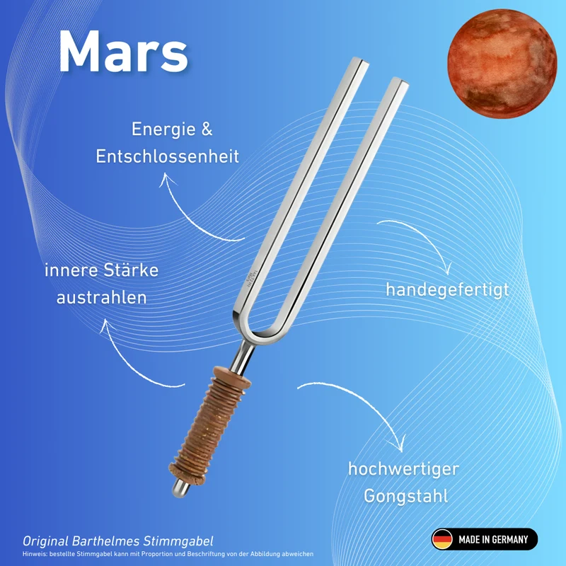 Stimmgabel Typ Wellness mit Korkgriff Mars 144,72 Hz | Art.-Nr. 220021