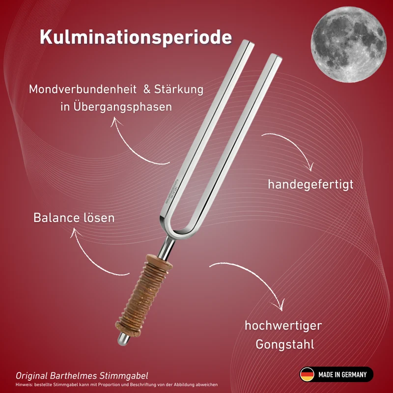 Stimmgabel Kulminationsperiode Wellness mit Korkgriff 187,61 Hz | Art.-Nr. 220043