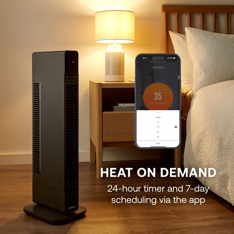 Dimplex ThermaFlex 2-in-1 Baseboard and Tower Fan Heater 2200 Watts