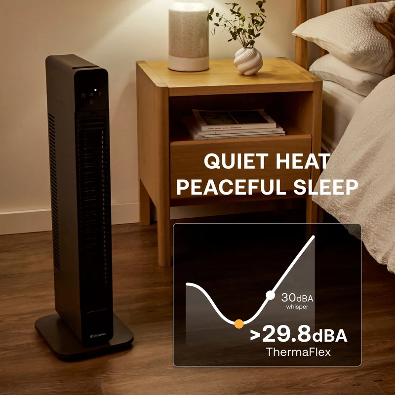 Dimplex ThermaFlex 2-in-1 Baseboard and Tower Fan Heater 2200 Watts