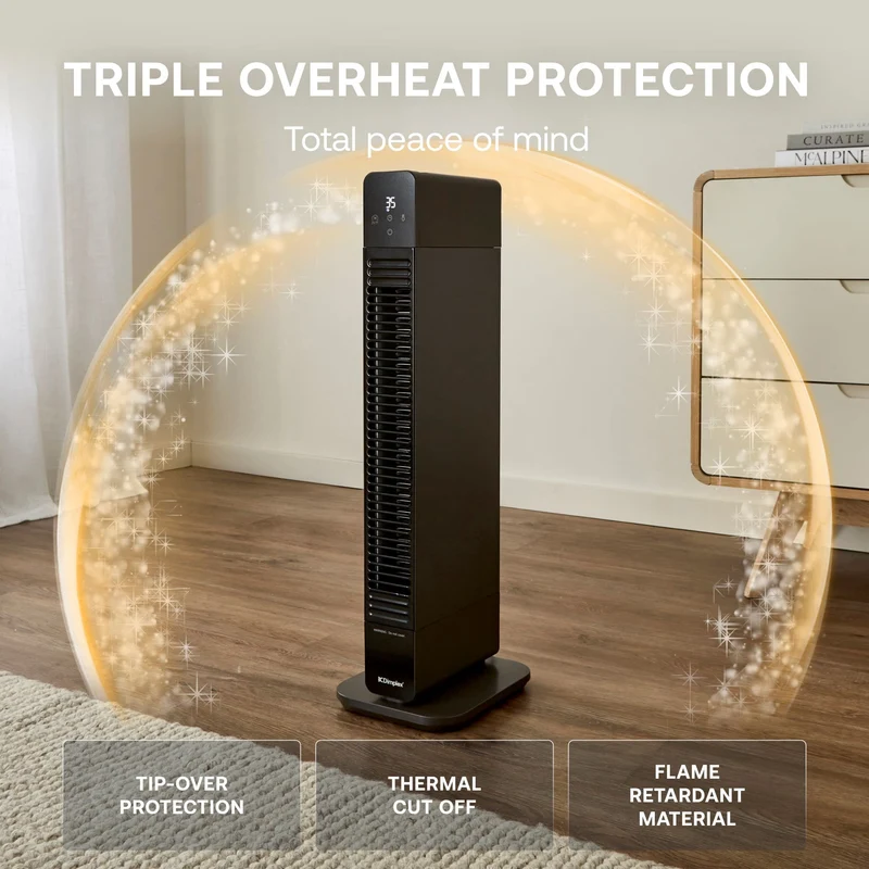 Dimplex ThermaFlex 2-in-1 Baseboard and Tower Fan Heater 2200 Watts
