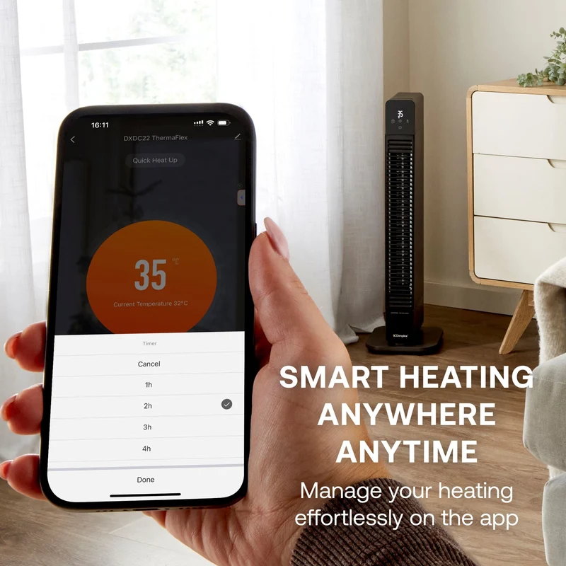 Dimplex ThermaFlex 2-in-1 Baseboard and Tower Fan Heater 2200 Watts