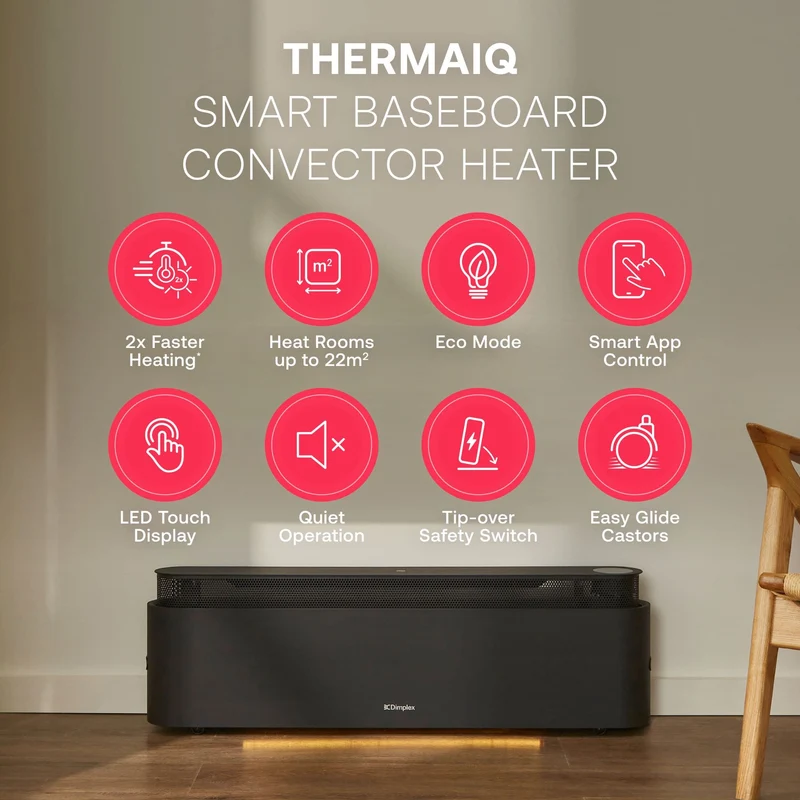 Dimplex ThermaIQ Smart Baseboard Convector Heater 2200 Watts