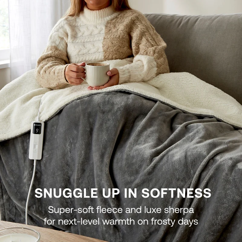 Dimplex Super Cosy Sherpa Heated Throw