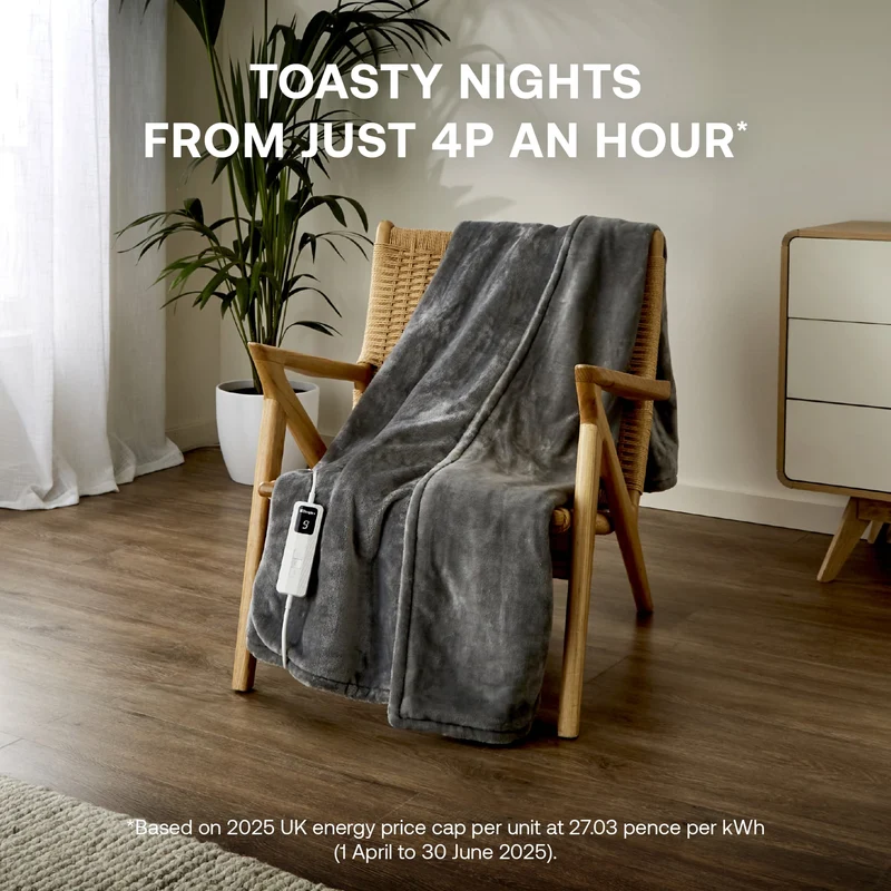 Dimplex Super Cosy Washable Heated Throw