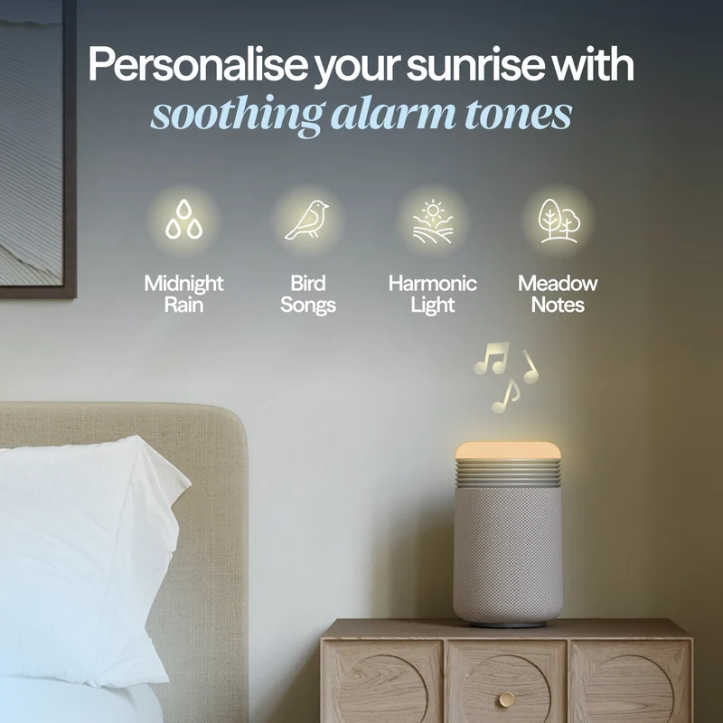 Blueair Mini Restful™ Sunrise Clock Air Purifier With HEPASilent™ Technology