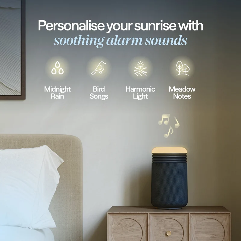 Blueair Mini Restful™ Sunrise Clock Air Purifier With HEPASilent™ Technology