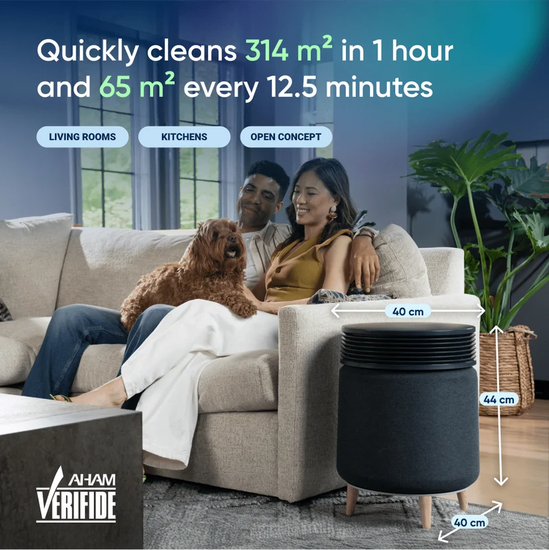 Blueair Blue Signature™ Large Dark Air Purifier With HEPASilent™ Technology