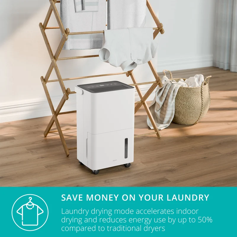 Duux Bora Smart Air Dehumidifier Refrigerant With Laundry Mode 12L/Day