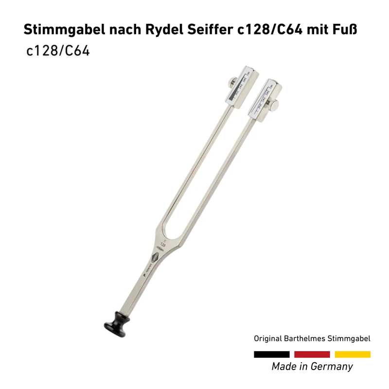 Stimmgabel nach Rydel Seiffer c128/C64 mit Fuß