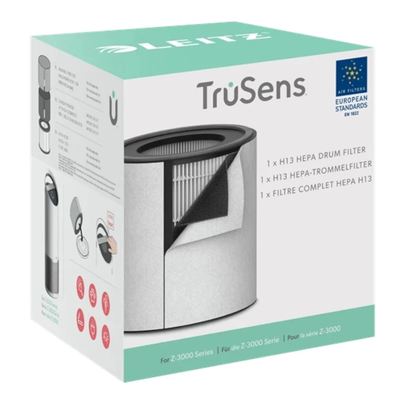 Leitz TruSens Z-3000/3500 HEPA Filter Drums - Allergy & Flu, Odour & VOC, Pet, HEPA, H13 HEPA