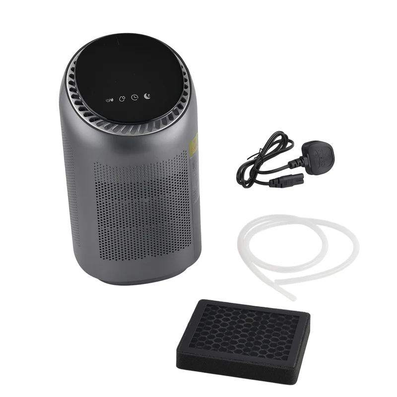 LIVMORE 2-in-1-Luftreiniger und Luftentfeuchter mit HEPA-Filter und Ersatzfilter, 0,7-L-Tank, für Räume bis 25 m2, Weiß
