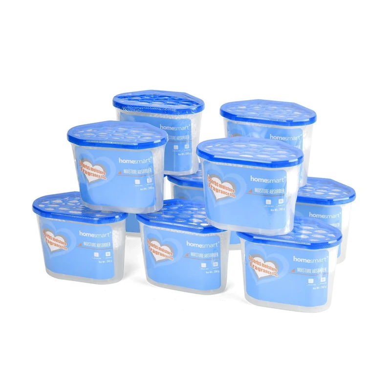 HOMESMART 10er Set Feuchtigkeitsabsorber Boxen - Frischer Duft für saubere Luft, duftfrei