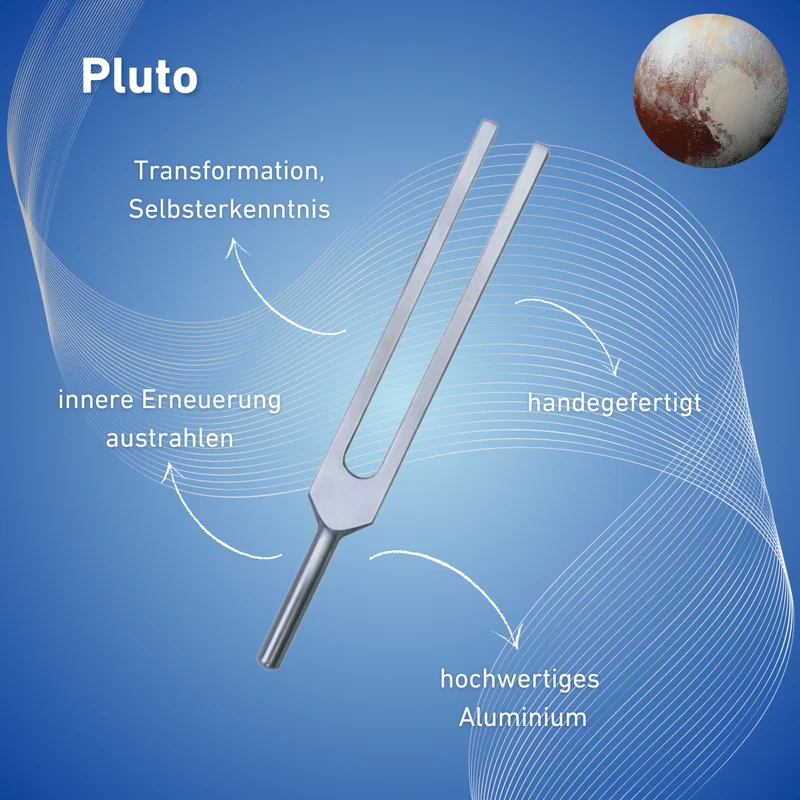 Gravur: Stimmgabel Pluto Lightdesign 140,25 HZ | Art.-Nr. 220032 + Gravur