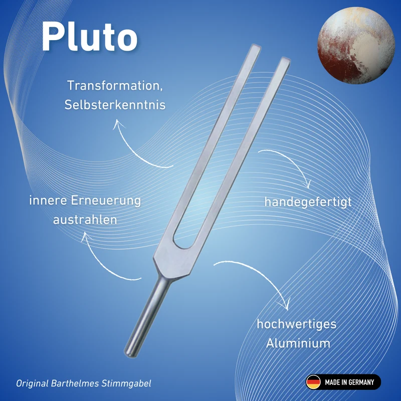 Gravur: Stimmgabel Pluto Lightdesign 140,25 HZ | Art.-Nr. 220032 + Gravur