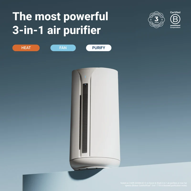 Blueair ComfortPure™ 3-in-1 T10i Air Purifier With TripleFlow™ Technology