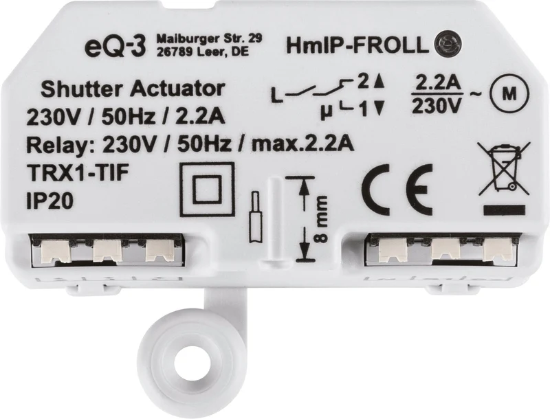 Homematic IP Rollladenaktor, Unterputz, 151347A0