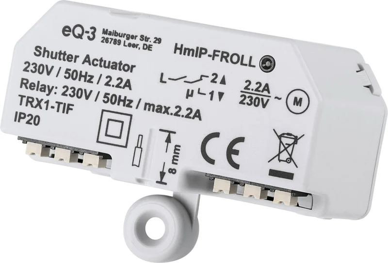 Homematic IP Rollladenaktor, Unterputz, 151347A0