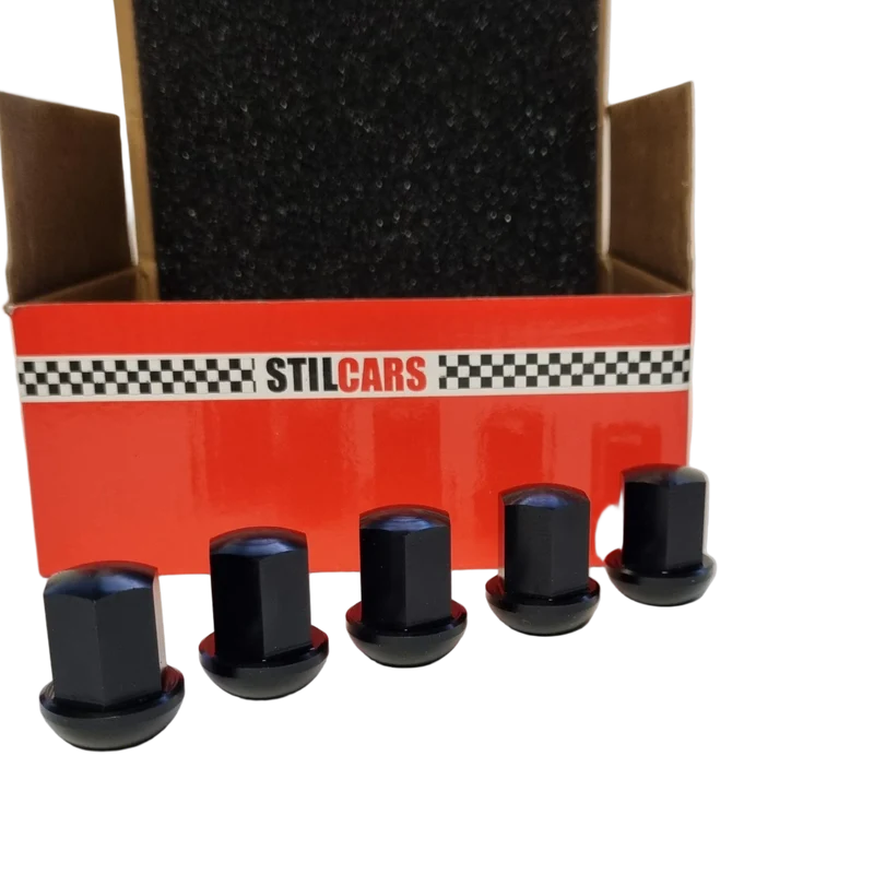 Aluminium Radmuttern schwarz/Set 20 Stk.