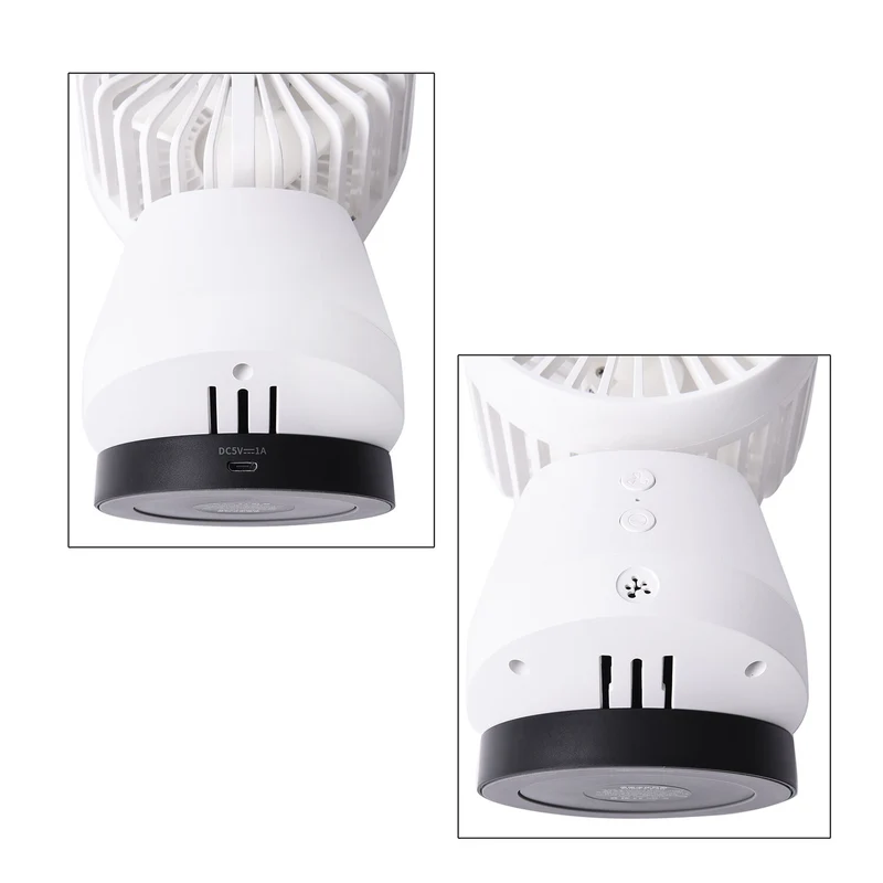 2 in 1: Ventilator mit Ionizer und abnehmbarer HEPA Filter, 3 Geschwindigkeiten, Weiß