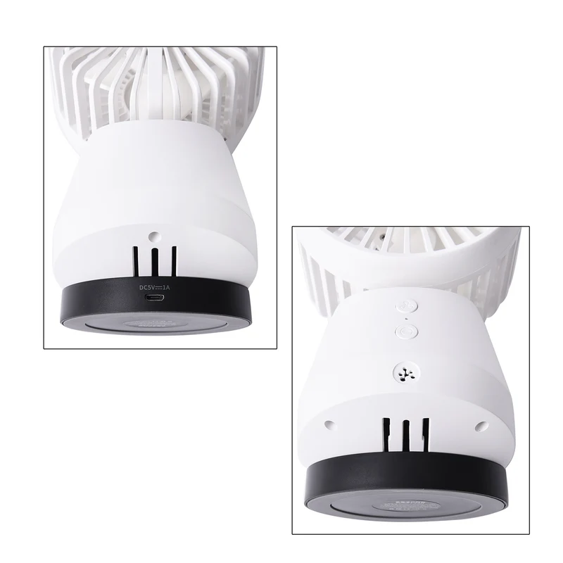 2 in 1: Ventilator mit Ionizer und abnehmbarer HEPA Filter, 3 Geschwindigkeiten, Weiß