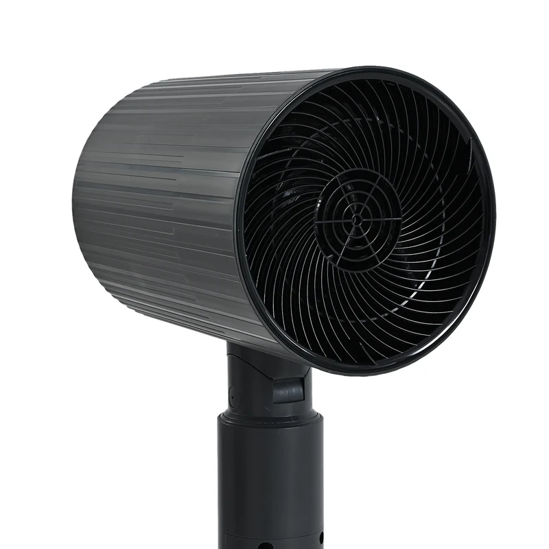 LIVMORE 2-in-1 Turmventilator mit Heizfunktion, Fernbedienung, LCD-Display, 12-Stunden-Timer, oszillierend, höhenverstellbar, Carbongrau