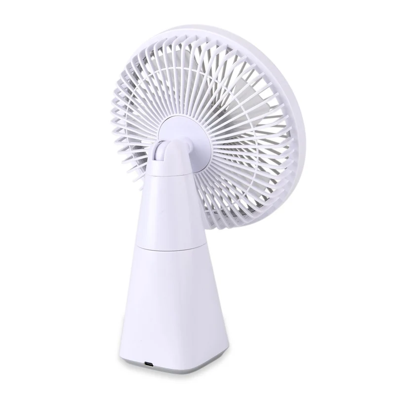 LIVMORE Akku Ventilator, oszillierend, 7 Zoll, Weiß
