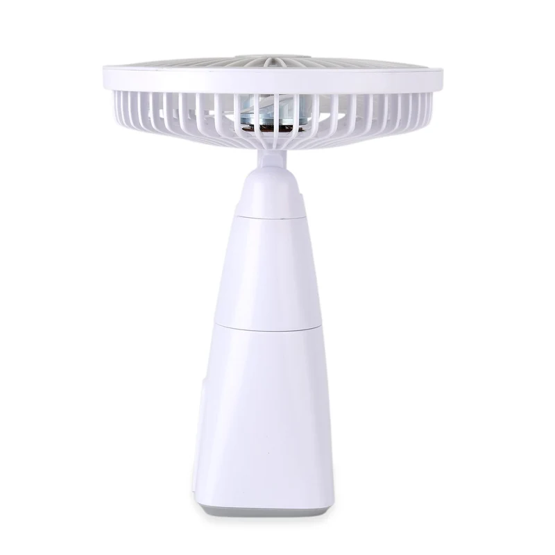 LIVMORE Akku Ventilator, oszillierend, 7 Zoll, Weiß