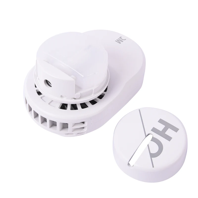 Tragbarer und wiederaufladbarer mini Ventilator mit Nebelspray, Größe 12x7,8x6,8 cm, Weiß