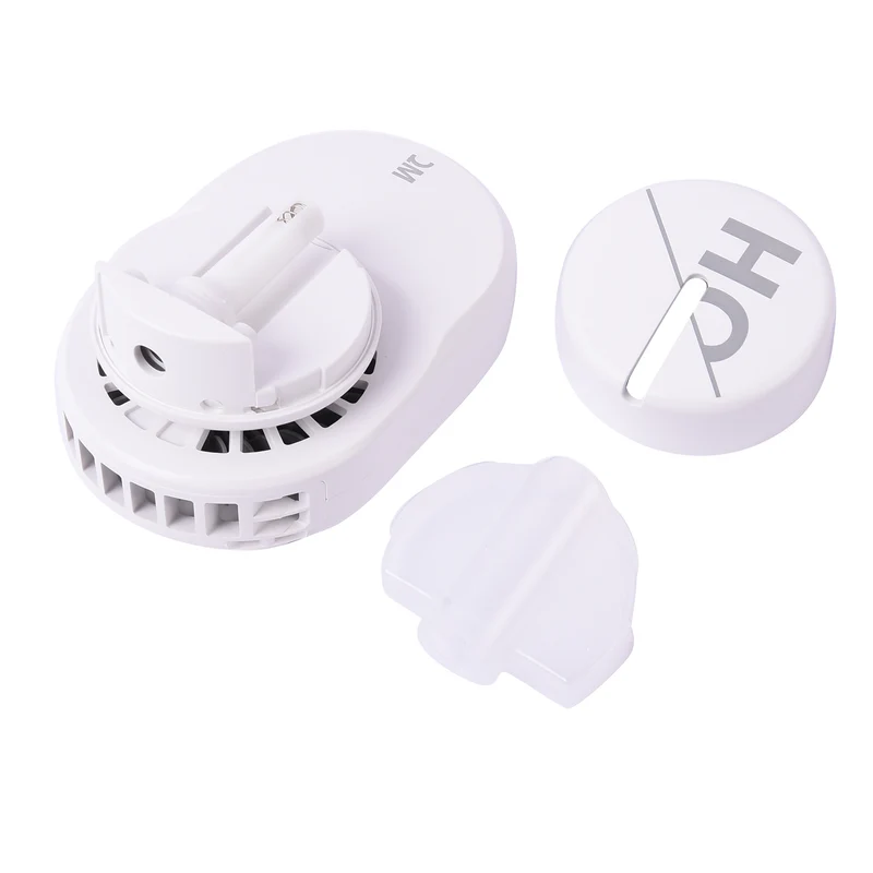 Tragbarer und wiederaufladbarer mini Ventilator mit Nebelspray, Größe 12x7,8x6,8 cm, Weiß