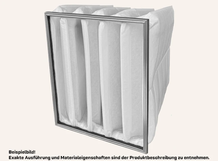Taschenfilter 490 x 592 x 360mm G4 / ISO Coarse 60%, Met.-Rahmen
