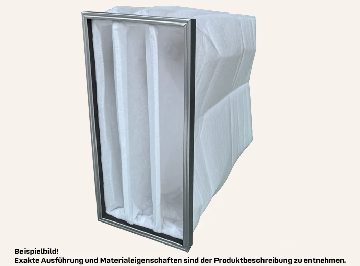 Taschenfilter 287 x 592 x 360mm M5 / ISO ePM10 50%, Met.-Rahmen