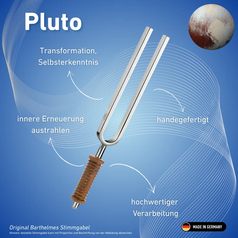 Stimmgabel Pluto Wellness mit Korkgriff 140,25 Hz | Art.-Nr. 220017