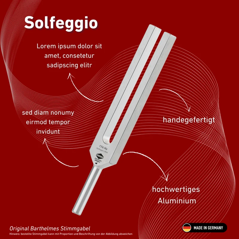 Stimmgabel Solfeggio Lightdesign 174 Hz | Art.-Nr. 230044
