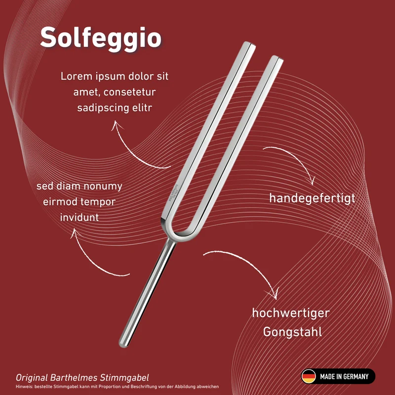 Stimmgabel Solfeggio Wellness 396 HZ | Art.-Nr. 220168
