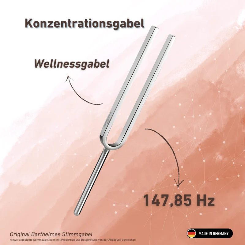 Konzentrationsgabel (Fokus) Wellness 147,85 HZ | Art.-Nr. KO 147-Konzentration/7