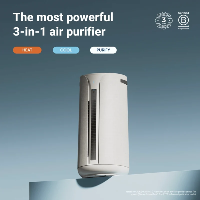 Blueair ComfortPure™ 3-in-1 T20i Air Purifier With TripleFlow™ Technology