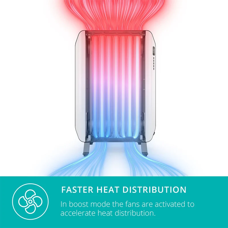 Duux Edge Oil Smart Oil-Filled Heater 2000 Watts